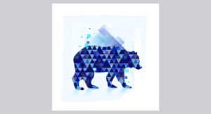 Картина «Полигональный медведь»