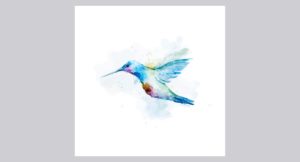 Картина «Птицы акварель 3»